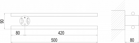 Полка Электро П2 КРУГ 500х90 NEW Новосибирск - фото 3