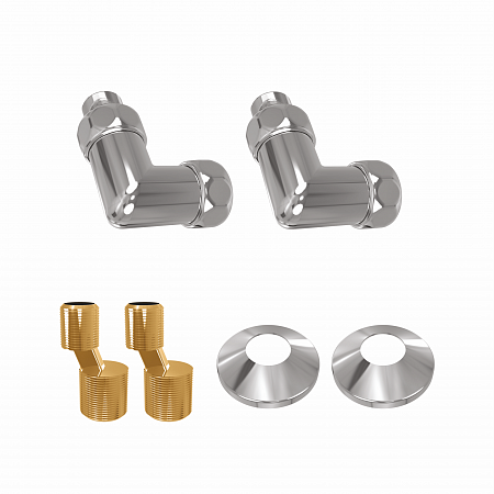 Комплект уголок со сгоном 3/4х1/2 г/ш (2шт), эксцентрик(2шт), отражатель(2шт)  Комплект уголок со сгоном 3/4х1/2 г/ш (2шт), эксцентрик(2шт), отражатель(2шт)